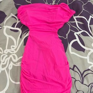 Pink fashion nova corset dress